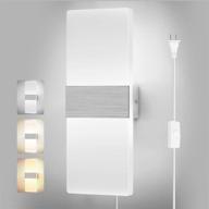 💡 lightess plug in wall sconce: adjustable color temperature led wall lamp for living room & bedroom логотип