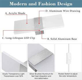 img 1 attached to 💡 LIGHTESS Plug in Wall Sconce: Adjustable Color Temperature LED Wall Lamp for Living Room & Bedroom