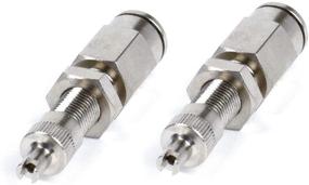 img 2 attached to 🔌 Pack of 2 VIAIR 11490 DOT Approved Inflation Valve for 1/4" Air Line - PTC Style, Nickel Plated