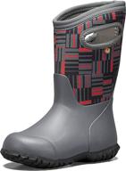 bogs unisex-child york boys and girls waterproof winter rain boot: insulated rubber & neoprene logo