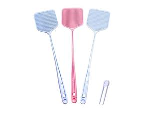 img 4 attached to 🪰 Dual-Function Plastic Fly Swatter: Enhanced with Tweezers, Bugs Whisk, and Fly Killer Pincers by DH Corp