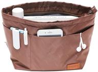 👛 nylon zippered in. purse organizer insert: perfect for women's handbags & totebags logo
