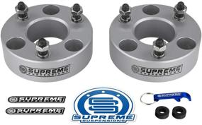 img 4 attached to 🔧 Supreme Suspensions Front Leveling Kit: 2" Lift for Dodge Ram 1500 and Dakota - Billet Aluminum Strut Spacers, Silver Finish