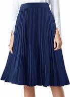 misshow womens pleated casual chiffon women's clothing and skirts logo