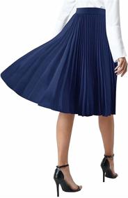 img 1 attached to MisShow Womens Pleated Casual Chiffon Women's Clothing and Skirts