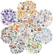 📸 vintage washi aesthetic stickers: 10 sheet set (400pcs) for scrapbooking, journaling, and more logo