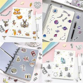 img 3 attached to 📸 Vintage Washi Aesthetic Stickers: 10 Sheet Set (400pcs) for Scrapbooking, Journaling, and More
