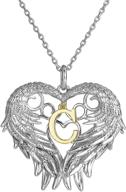 zealmer letter charm pendant necklace logo