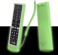 📺 sikai silicone case for lg smart tv remote akb75095307 akb75375604 akb75675304 | shockproof protective cover for lg tv remote | washable skin-friendly sleeve | anti-lost with remote loop | glow green-white logo