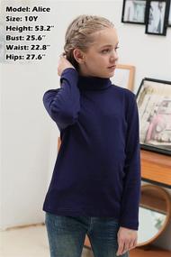 img 2 attached to 👚 Stylish GORLYA Girls Turtleneck Blouse GOR1103 for Fashionable Girls – Clothing and Tops Online