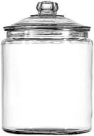 🏺 spacious and stylish: anchor hocking 2-gallon heritage hill jar delivers ample storage with timeless design logo