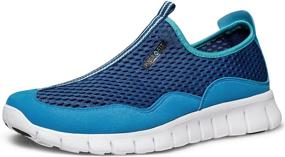 img 4 attached to TSLA Running Walking Sneakers Performance Men's Shoes for Loafers & Slip-Ons