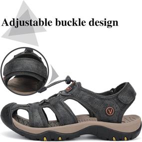 img 2 attached to Stay Active and Comfortable in PAMRAY Sandals: Breathable Fisherman Style for Men