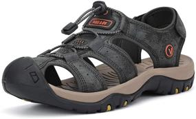 img 4 attached to Stay Active and Comfortable in PAMRAY Sandals: Breathable Fisherman Style for Men