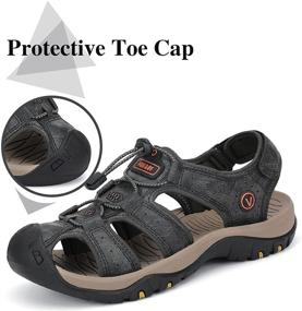 img 1 attached to Stay Active and Comfortable in PAMRAY Sandals: Breathable Fisherman Style for Men