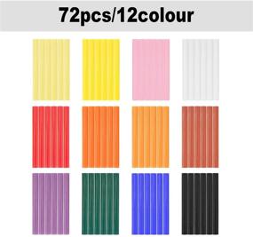 img 3 attached to 🔥 72 Piece Colored Hot Glue Sticks - 0.4x3.9" Gartful 12 Colors Hot Melt Glue Sticks, Full Size, Adhesive Sticks for Handmade, DIY Craft, General Repair, Gluing Project