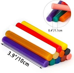 img 2 attached to 🔥 72 Piece Colored Hot Glue Sticks - 0.4x3.9" Gartful 12 Colors Hot Melt Glue Sticks, Full Size, Adhesive Sticks for Handmade, DIY Craft, General Repair, Gluing Project