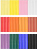 🔥 72 piece colored hot glue sticks - 0.4x3.9" gartful 12 colors hot melt glue sticks, full size, adhesive sticks for handmade, diy craft, general repair, gluing project logo