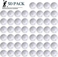 🏌️ hurriman 50 pack practice golf balls: enhance your swing with plastic airflow hollow golf balls! logo