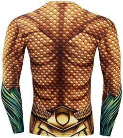 img 2 attached to GYM GALA Shirts Aquaman Compression