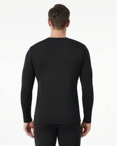 img 1 attached to 👕 LAPASA Men's Thermal Underwear Top: Fleece Lined Long Sleeve Shirt - Light, Mid, or Heavy Weight (1&2 Packs) - Thermoflux M09/M55/M26