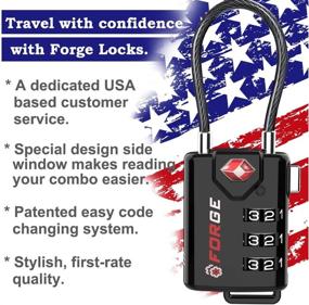 img 2 attached to Approved Cable Luggage Re Settable Combination Travel Accessories and Luggage Locks