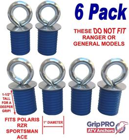 img 3 attached to 🔒 GripPRO ATV Anchors Set of 6 - Fits Polaris Lock & Ride ATV Tie Down Anchors for RZR, Sportsman, and Ace (DOES NOT FIT Ranger)