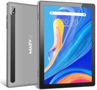 планшет marvue pad m10 - 10,1 дюймов android 10.0 - 2 гб оперативной памяти 32 гб встроенной памяти - двойная камера (2 мп + 8 мп) - wifi 2,4 ггц - четырехъядерный процессор 1,6 ггц - 10,1" ips hd android планшет - металлическое тело (серый) логотип