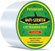 🐱 petslucent cat training tape - furniture protector, double sided sticky paws guards for carpet, sofa, couch, door - scratching deterrent logo