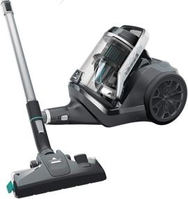 img 4 attached to 🧹 BISSELL SmartClean Canister Vacuum Cleaner, 2268 - Efficient Cleaning in Stylish Black with Pearl White/Electric Blue Accents