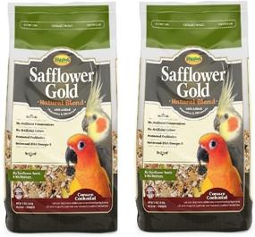 img 1 attached to Higgins Safflower Gold Conure & Cockatiel Natural Food Mix - Pack of 2