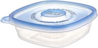gladware 25 ounce square plastic containers: durable & convenient 5-pack with lids logo