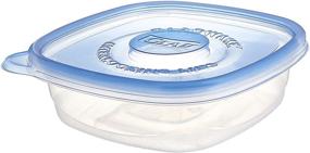 img 2 attached to Gladware 25 Ounce Square Plastic Containers: Durable & Convenient 5-Pack with Lids
