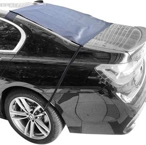 img 2 attached to ❄️ MITALOO Rear Windshield Snow Cover - All Weather & Waterproof Car Snow Cover, Vehicle Ice Removal Sun Shade for Winter Protection - Rear Windshield Snow Cover (57'' X 35'')