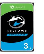 seagate skyhawk 3tb surveillance internal hard drive hdd – 3.5 inch sata 6gb/s 64mb cache for dvr nvr security camera system with drive health management – sealed packaging (st3000vx009) logo