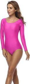 img 3 attached to Speerise Womens Sleeve Leotard Bodysuit Sports & Fitness in Other Sports