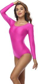 img 4 attached to Speerise Womens Sleeve Leotard Bodysuit Sports & Fitness in Other Sports