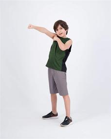 img 3 attached to 👕 5 Pack: Boys Moisture-Wicking Active Athletic Performance Tank Top