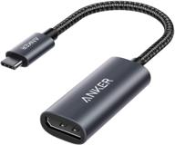 🔌 адаптер anker usb c к displayport (4k@60hz), портативный алюминиевый адаптер powerexpand+ для домашнего офиса, совместим с macbook pro, macbook air, ipad pro, xps 15/13, spectre, surface и др. логотип