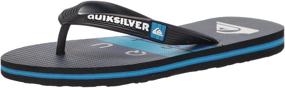 img 4 attached to 👟 Quiksilver Molokai Youth Флип Флоп AQBL100541 Детская обувь - Удобная и Стильная обувь для Активных Мальчиков