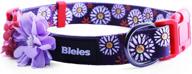 🌼 bleies daisy dog collar: removable flower decoration, adorable collar for small, medium & large girl dogs logo