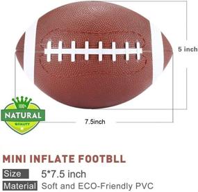 img 3 attached to Stylife® Inflatable Football 7 5Inch Playground