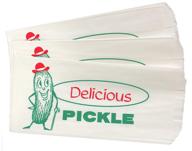 paper pickle bags green disposable logo
