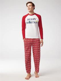 img 2 attached to SIORO Reindeer Matching Christmas Pajamas for Men - Festive Sleepwear