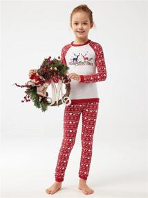 img 1 attached to SIORO Reindeer Matching Christmas Pajamas for Men - Festive Sleepwear