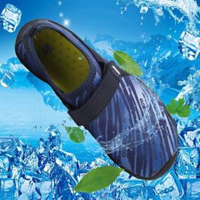 img 2 attached to 👟 GLOBTOUCH Kids' Quick-Dry Water Shoes – Slip on Aqua Socks for Beach, Pool, Swimming, Surfing, and Walking (Toddler, Little Kid, Big Kid)