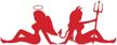 silhouette naughty 7 5 inches resistant jmm00295red7 logo