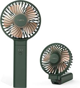 img 4 attached to 🌬️ Funme 5000mAh Handheld Fan: Portable Cooling for Outdoor Travel & Disney - USB Desk Fan with 4 Speed Settings (Green)