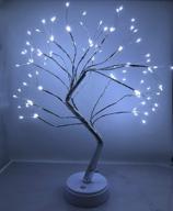 🌟 20-inch fairy light spirit tree lamp: sparkly battery and usb operated led christmas tree light for home bedroom festival логотип