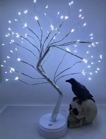 img 3 attached to 🌟 20-inch Fairy Light Spirit Tree Lamp: Sparkly Battery and USB Operated LED Christmas Tree Light for Home Bedroom Festival